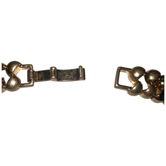 Vintage Gold Tone Woven Link Collar Necklace 19” Choker Statement Retro Glam - Picture 10 of 12